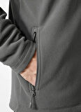 Helly Hansen HH..12011_HHA.876_FULLZIP POLAR Gri Dik Yaka Normal Düz Erkek Polar Sweatshırt