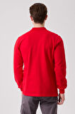 Galanthus Polo Sweat Erkek Uzun Kollu Pamuklu Sweatshirt İş ve Günlük Kullanım İçin