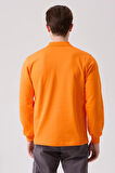 Galanthus Polo Sweat Erkek Uzun Kollu Pamuklu Sweatshirt İş ve Günlük Kullanım İçin