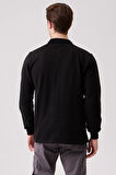 Galanthus Polo Sweat Erkek Uzun Kollu Pamuklu Sweatshirt İş ve Günlük Kullanım İçin
