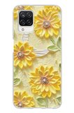 Samsung Galaxy A12-M12 Uyumlu Rölyef Bahçesi Baskılı Silikon Kılıf