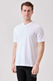 Galanthus V Yaka T-Shirt - Nefes Alabilir, Rahat ve Şık Tasarım