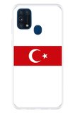 Samsung Galaxy M31 Uyumlu Türk Milli Takım Beyaz Forma Baskılı Silikon Kılıf