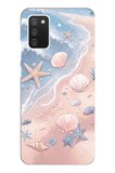 Samsung Galaxy A02S Uyumlu Sahil Deniz Kabuğu Baskılı Silikon Kılıf