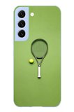 Samsung Galaxy S22 Uyumlu Tenis Raketi Baskılı Silikon Kılıf