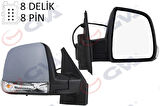 DIŞ DİKİZ AYNASI SAĞ DOBLO 2011 ELEKTRİKLİ SİNYALLİ ASTARLI TEK CAM SENSÖRLÜ KONVEKS 8 FİŞ VM-668EHPSR 735528041