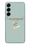 Samsung Galaxy S25 Plus Uyumlu I'm Pregnant Baskılı Silikon Kılıf