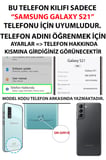 Samsung Galaxy S21 Uyumlu Mor Gökyüzü ve Uçan Balon Baskılı Silikon Kılıf