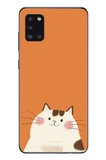 Samsung Galaxy A31 Uyumlu Kedi Baskılı Silikon Kılıf