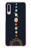 Samsung Galaxy A50 Uyumlu Gezegenler Baskılı Silikon Kılıf