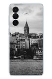 Samsung Galaxy S26+ PLUS Uyumlu Galata Kulesi ve Deniz Manzaralı Baskılı Silikon Kılıf