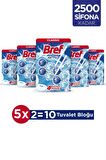 Bref WC Power Aktiv Duopack Katı Tuvalet Bloğu Okyanus, 5 x 2'li Paket