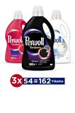 Perwoll Hassas Bakım Sıvı Çamaşır Deterjanı Renkli 2.97 L + Siyah 2.97 L + Beyaz 2.7 L