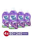 Vernel Max Anti-Alerjik Taze Lavanta Beyazlar ve Renkliler İçin Konsantre Yumuşatıcı 4 x 1440 ml 240 Yıkama