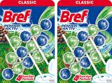 Bref Power Aktif Çam Kokulu 3'lü Katı Klozet Koku Giderici x 2 Adet