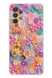 Samsung Galaxy A32 Uyumlu Çiçek Bükleleri Baskılı Silikon Kılıf