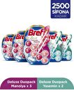 Bref WC Deluxe Duopack Katı Tuvalet Bloğu 3 Manolya + 2 Yasemin, 5 x 2'li Paket