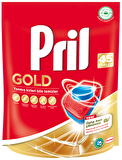 Pril Gold 45 Yıkama Tablet Bulaşık Makinesi Deterjanı 45 Adet 