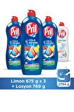 Pril Cold Power & Losyon Losyon-Sıvı Elde Yıkama Deterjanı 3 x 675 gr + 769 gr 
