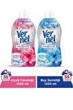 Vernel Max Fresh Control Çiçek Ferahlığı & Buz Serinliği Beyazlar ve Renkliler İçin Konsantre Yumuşatıcı 2 x 1320 ml 110 Yıkama