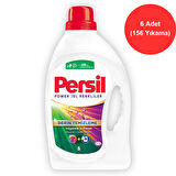 Persil Power Jel Renkliler Çamaşır Deterjanı 6x1690 ml (156 Yıkama)