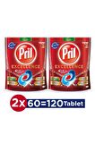 Pril Excellence Bulaşık Makinesi Tableti 2x60'lı 
