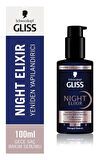 Gliss Night Elixir Yeniden Yapılandırıcı Gece Saç Bakım Serumu