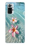 Redmi Note 10 Pro Uyumlu Denizde Çiçekler Baskılı Silikon Kılıf