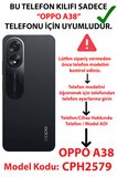 Oppo A38 Uyumlu Manevi Huzur Kabe Kapısı Umre Baskılı Silikon Kılıf