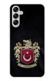 Samsung Galaxy A14 Uyumlu Türk Sembolü Kurt ve Bayrak Desenli Baskılı Silikon Kılıf