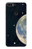 Huawei Y7 2018 - Honor 7C Uyumlu Minimalist Galaksi Yıldızlı Gece Baskılı Silikon Kılıf