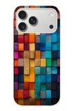 İphone 17 Pro Max Uyumlu Gökkuşağı Duvarı Baskılı Silikon Kılıf