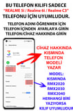 Realme 5i - 6i - C3 Uyumlu Modern Hellenistik Davut Baskılı Silikon Kılıf