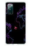 Samsung Galaxy S20 FE Uyumlu Dünya Uçuşu Baskılı Silikon Kılıf