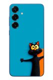Samsung Galaxy S25 Plus Uyumlu Kedi Uyarısı Baskılı Silikon Kılıf