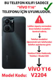 Vivo Y16 Uyumlu İskambil Kağıdı Tasarımlı Leopar Portre Baskılı Silikon Kılıf