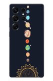 Samsung Galaxy S25 Ultra Uyumlu Gezegenler Baskılı Silikon Kılıf
