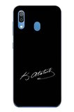 Samsung Galaxy A20-A30 Uyumlu Atanın İzi İmza Baskılı Silikon Kılıf