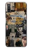 Samsung Galaxy A7 2018 Uyumlu Ben Atatürk Kızıyım Baskılı Silikon Kılıf