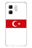 Infinix Hot 50i - Smart 9 Uyumlu Türk Milli Takım Beyaz Forma Baskılı Silikon Kılıf