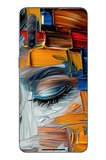 Oppo Reno 3 Uyumlu Göz Boyama Fırçaları Baskılı Silikon Kılıf