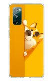 Samsung Galaxy S20 FE Uyumlu Sarı Köpek Baskılı Silikon Kılıf