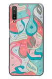 Samsung Galaxy A7 2018 Uyumlu Arapça Harfler Baskılı Silikon Kılıf