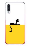 Samsung Galaxy A50 Uyumlu Dişi Kedi Baskılı Silikon Kılıf