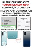 Samsung Galaxy M31s Uyumlu Ayı Winnie Pooh ve Çiçekler Baskılı Silikon Kılıf