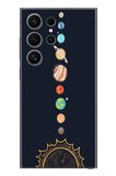 Samsung Galaxy S24 Ultra Uyumlu Gezegenler Baskılı Silikon Kılıf