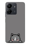 Redmi 13C Uyumlu Uyuyan Kedi Baskılı Silikon Kılıf
