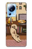 Xiaomi Mi 13 Lite Uyumlu Nostaljik Köpek Tasarımlı Baskılı Silikon Kılıf
