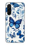 Samsung Galaxy A36 Uyumlu Mavi Kelebekler Baskılı Silikon Kılıf