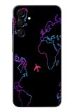 Samsung Galaxy A16 Uyumlu Dünya Uçuşu Baskılı Silikon Kılıf